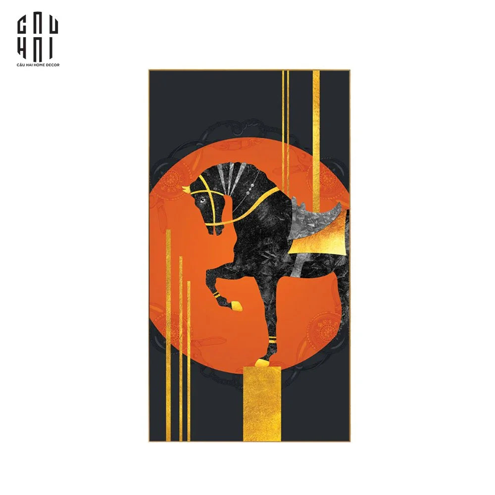 TRANH CANVAS DARK STEED 70X140 CM - CẬU HAI HOME DECOR