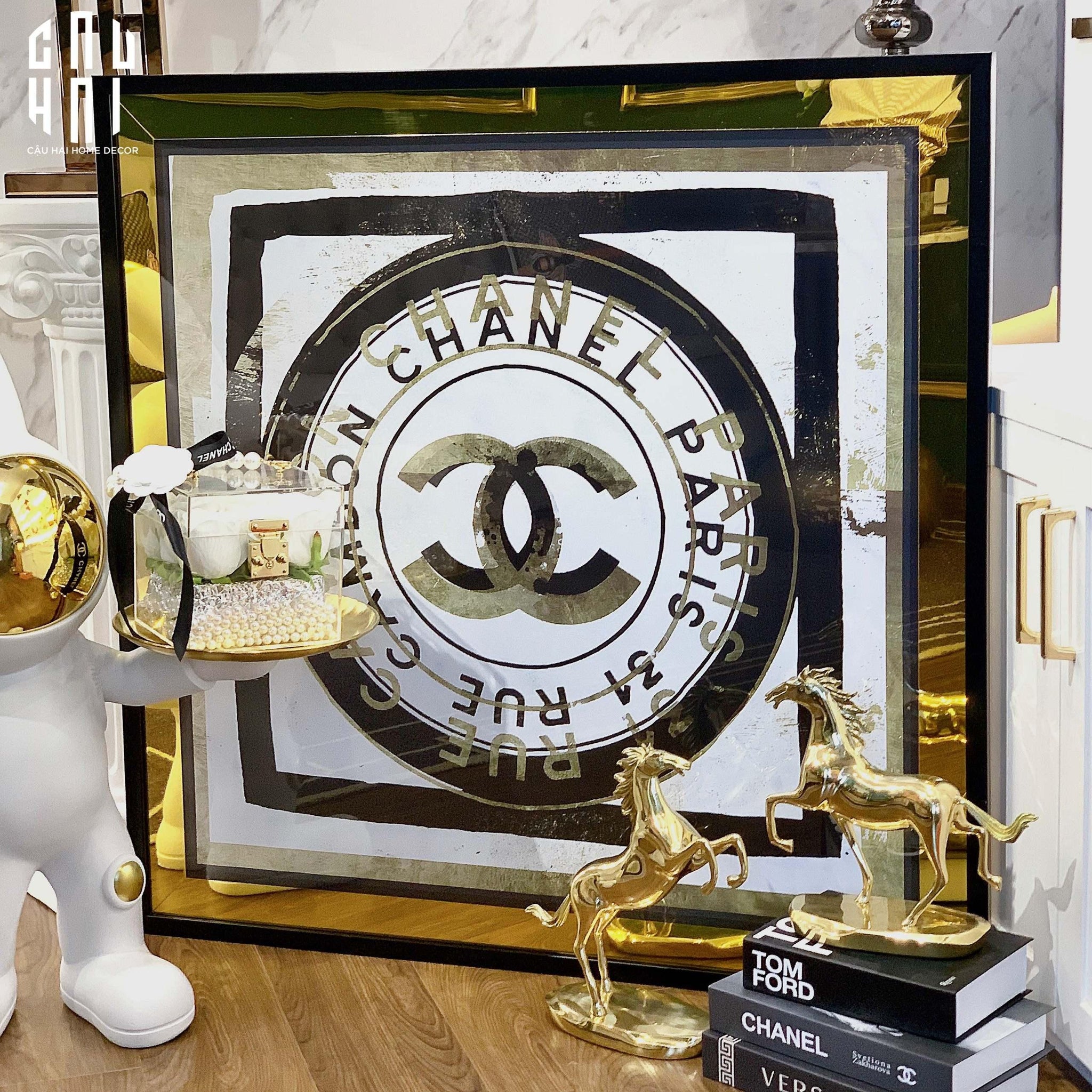 TRANH CANVAS GOLDEN ERA 93X93 CM - CẬU HAI HOME DECOR