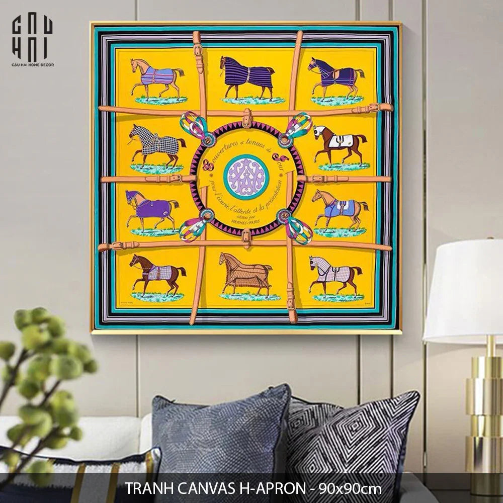 TRANH CANVAS H-APRON 90X90CM-CẬU HAI HOME DECOR