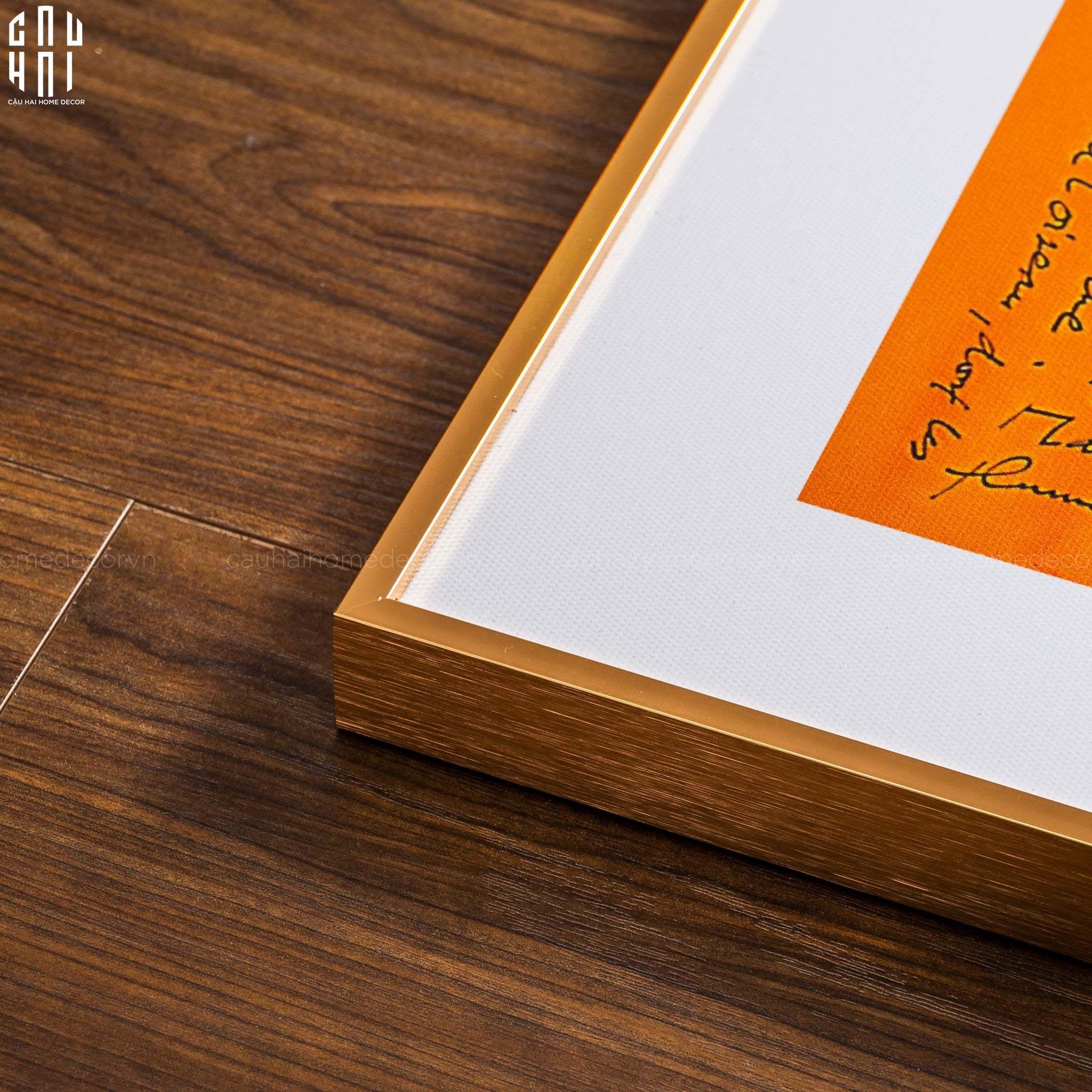 TRANH CANVAS HALF ORANGE PEGASUS 90X90CM - KHUNG NHÔM - CẬU HAI HOME DECOR