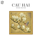 TRANH CANVAS MAGNOLIA ROYALE 90X90CM - CẬU HAI HOME DECOR