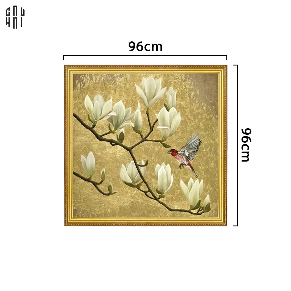 TRANH CANVAS MAGNOLIA ROYALE 90X90CM - CẬU HAI HOME DECOR