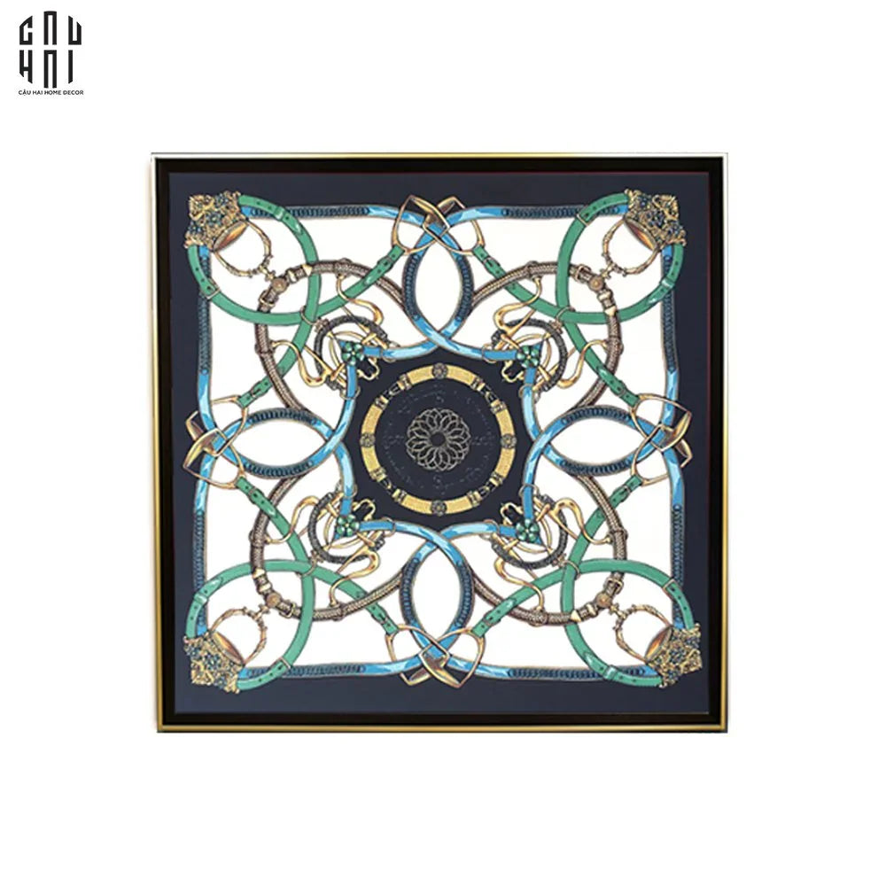 TRANH CANVAS LES RENES BLEU 90X90CM - CẬU HAI HOME DECOR