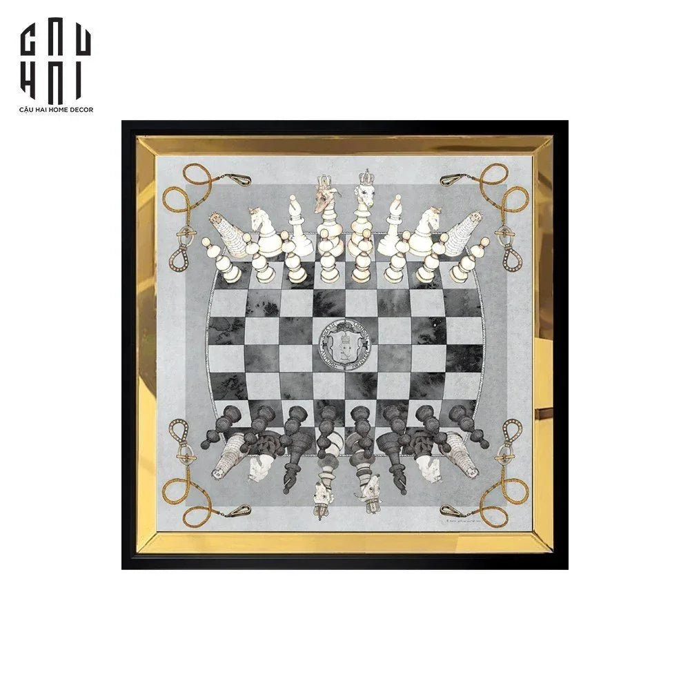 TRANH CANVAS MAJESTIC CHESSBOARD 93X93CM - CẬU HAI HOME DECOR