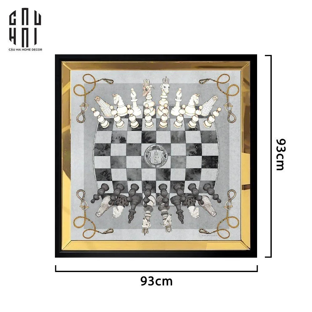 TRANH CANVAS MAJESTIC CHESSBOARD 93X93CM - CẬU HAI HOME DECOR