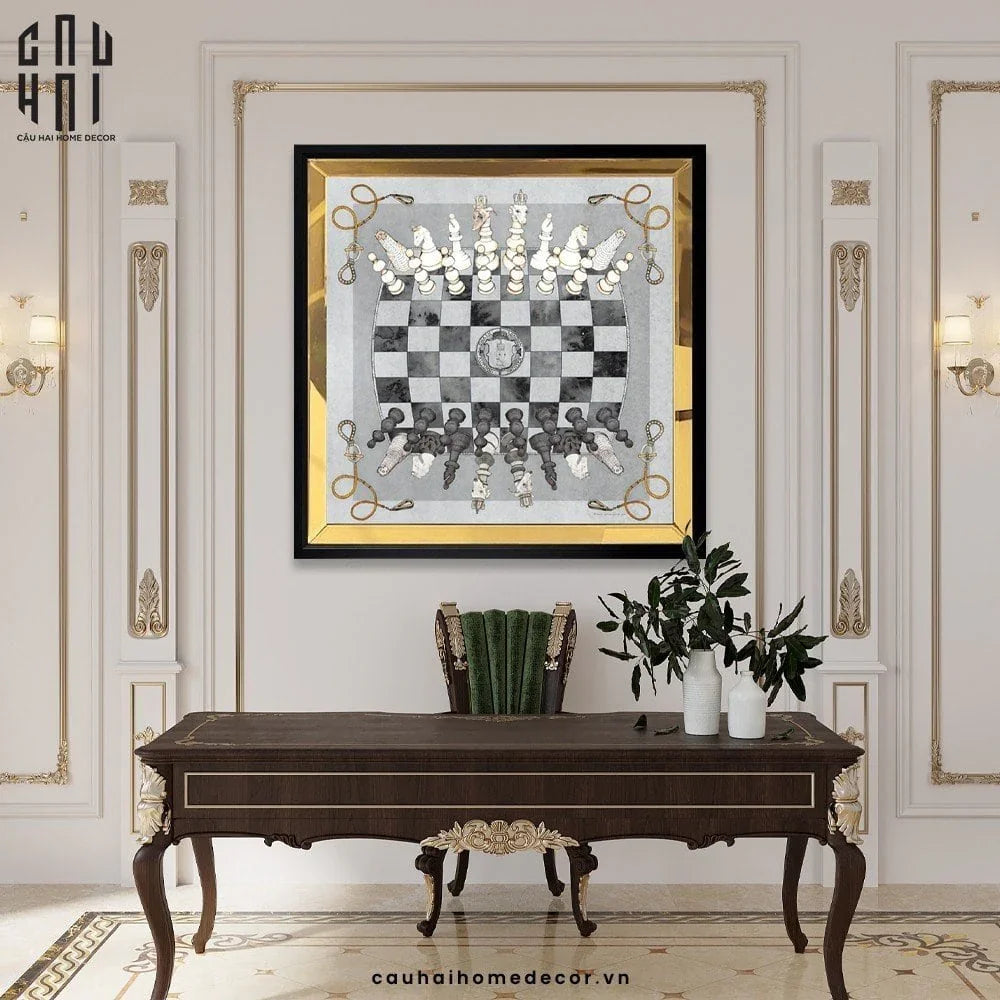 TRANH CANVAS MAJESTIC CHESSBOARD 93X93CM - CẬU HAI HOME DECOR