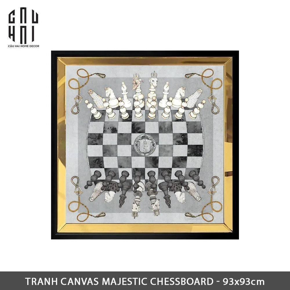 TRANH CANVAS MAJESTIC CHESSBOARD 93X93CM - CẬU HAI HOME DECOR