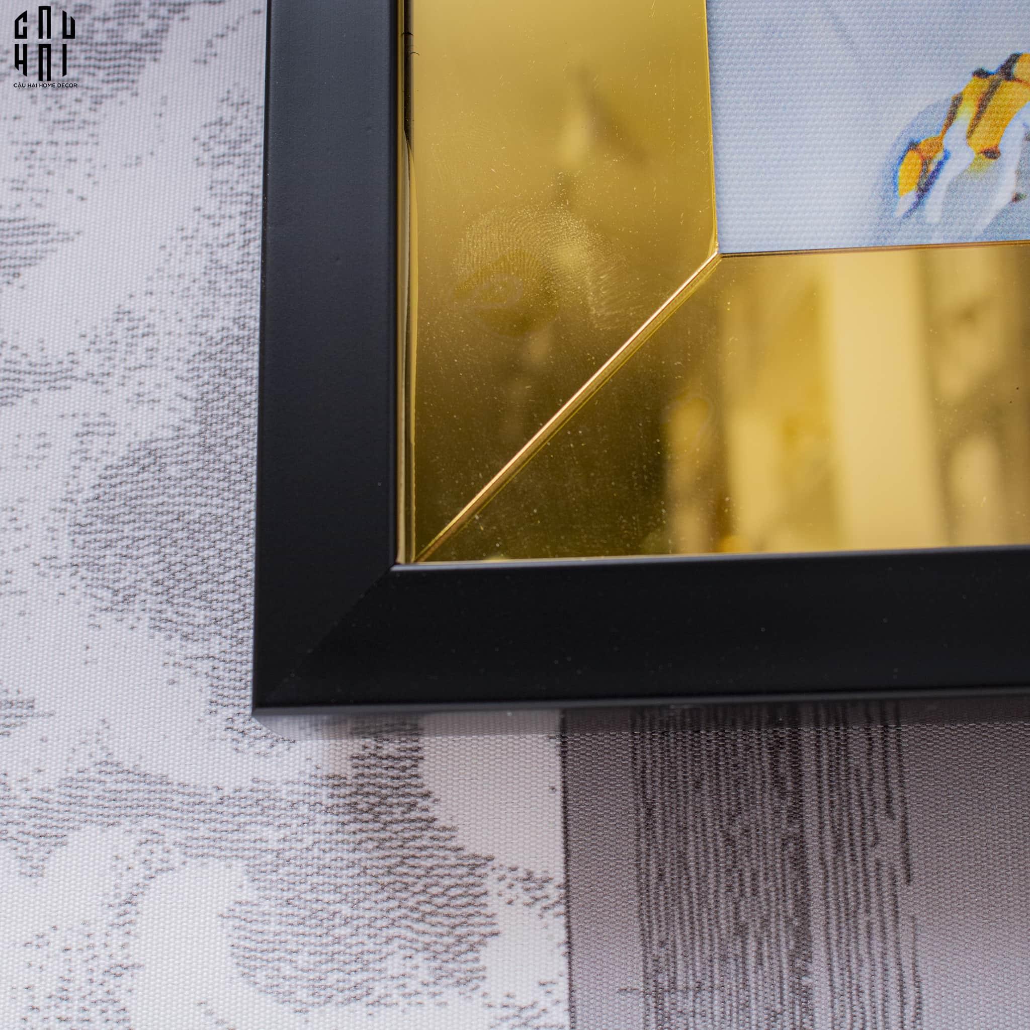 TRANH CANVAS NÚI NON HÙNG VĨ - VIỀN GỖ CÓ KÍNH- GORGEOUS MOUNTAINS 60X120CM - CẬU HAI HOME DECOR