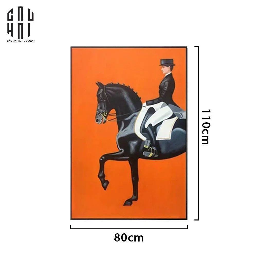 TRANH CANVAS O-HORSEMAN 80X110CM - CẬU HAI HOME DECOR
