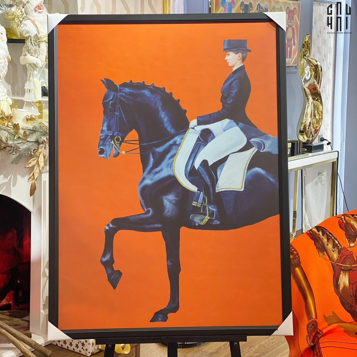 Tranh Canvas O-Horseman 80X110Cm-TRANH TREO TƯỜNG-Đối tác tại Trung Quốc theo từng đơn đặt hàng-CẬU HAI HOME DECOR