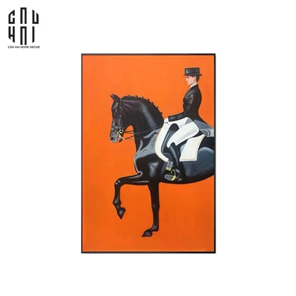 Tranh Canvas O-Horseman 80X110Cm-TRANH TREO TƯỜNG-Đối tác tại Trung Quốc theo từng đơn đặt hàng-CẬU HAI HOME DECOR