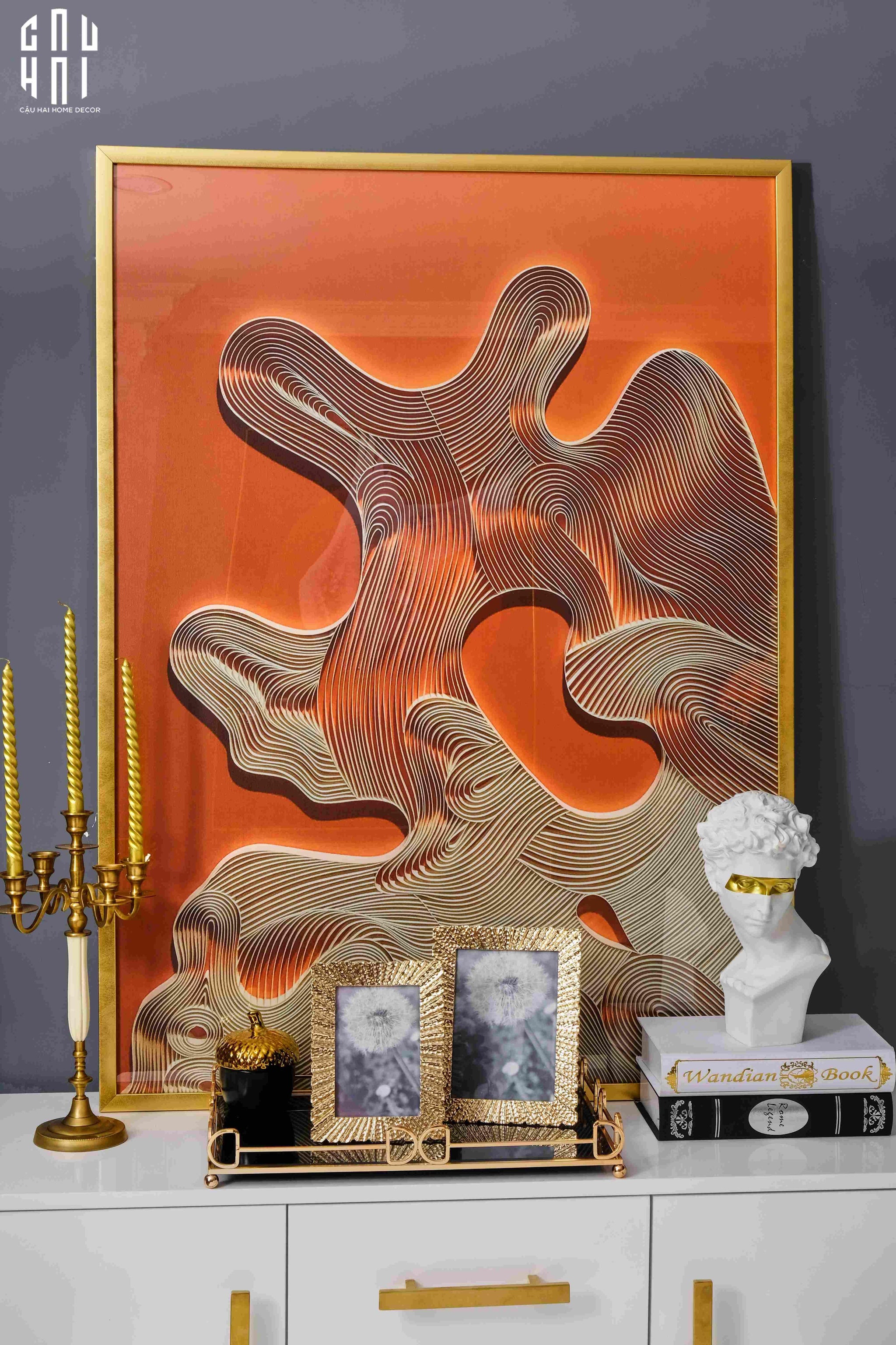 TRANH CANVAS O-RIPPLE 80X110CM - CẬU HAI HOME DECOR