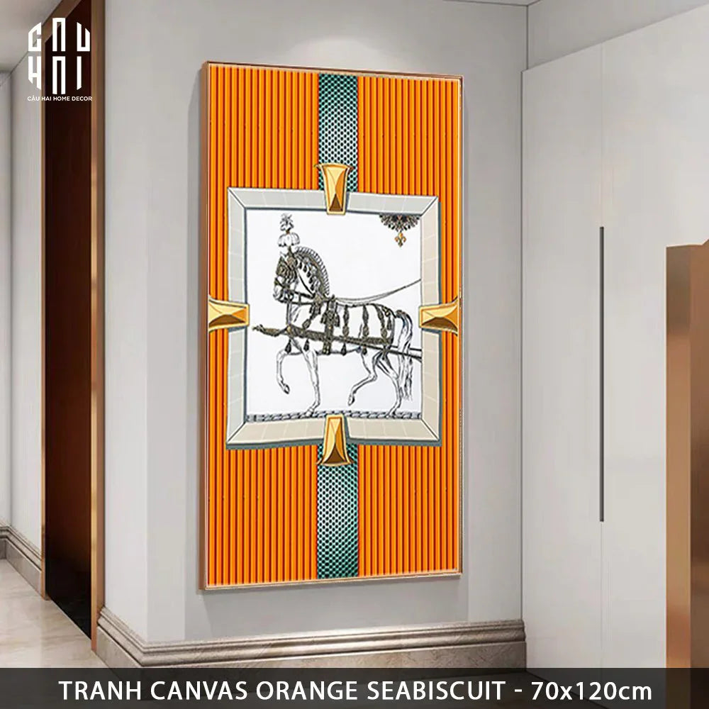 TRANH CANVAS ORANGE SEABISCUIT 70X120CM - CẬU HAI HOME DECOR