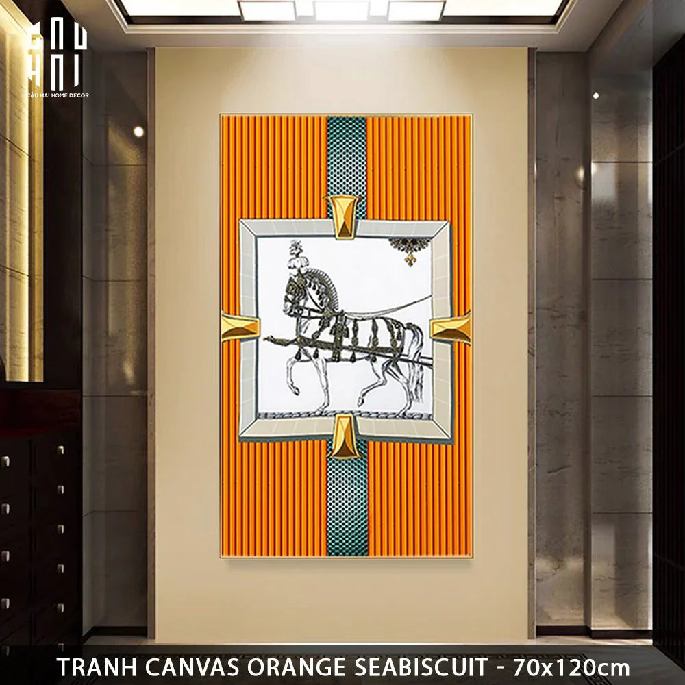 TRANH CANVAS ORANGE SEABISCUIT 70X120CM - CẬU HAI HOME DECOR