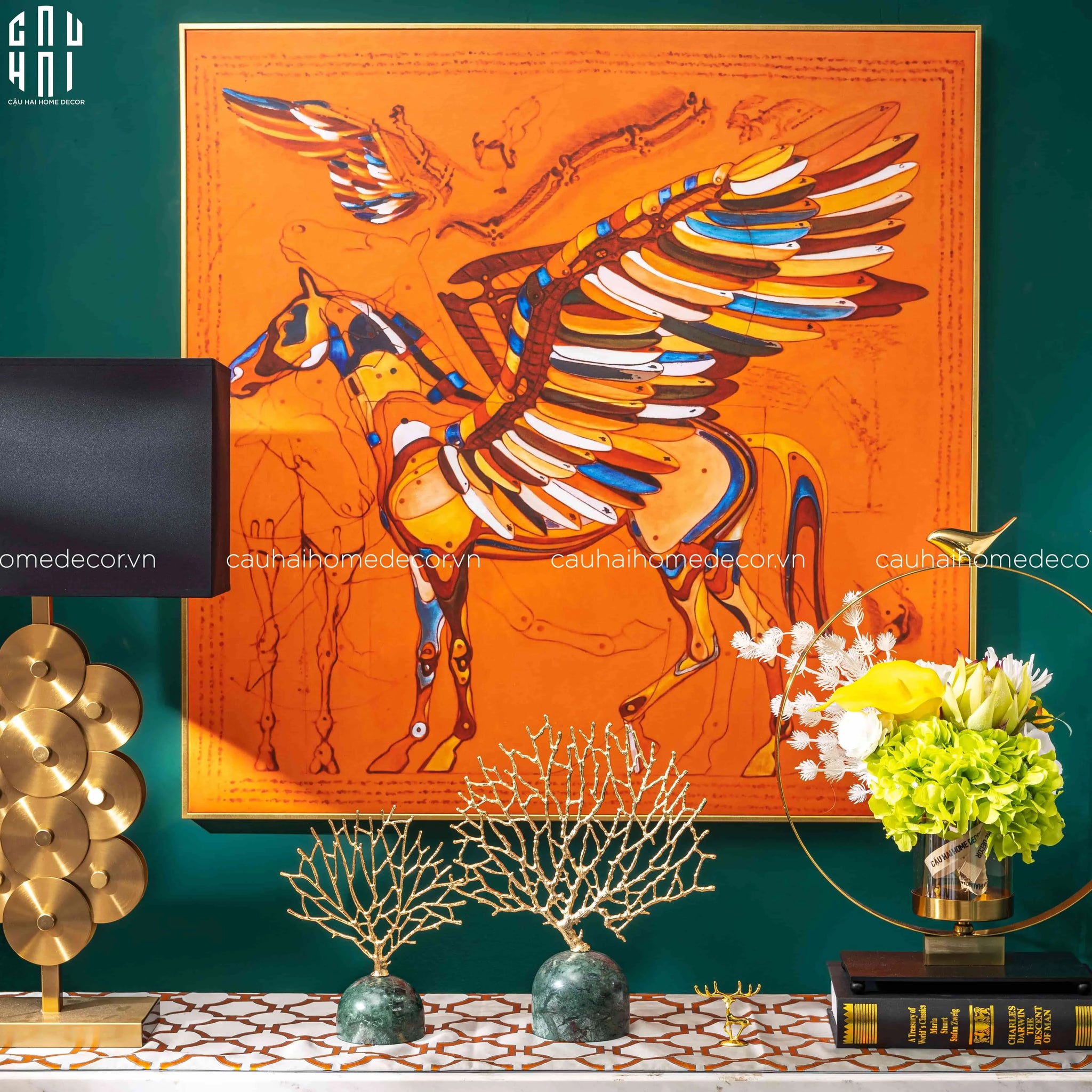 TRANH CANVAS S-PEGASUS 90X90 CM - CẬU HAI HOME DECOR