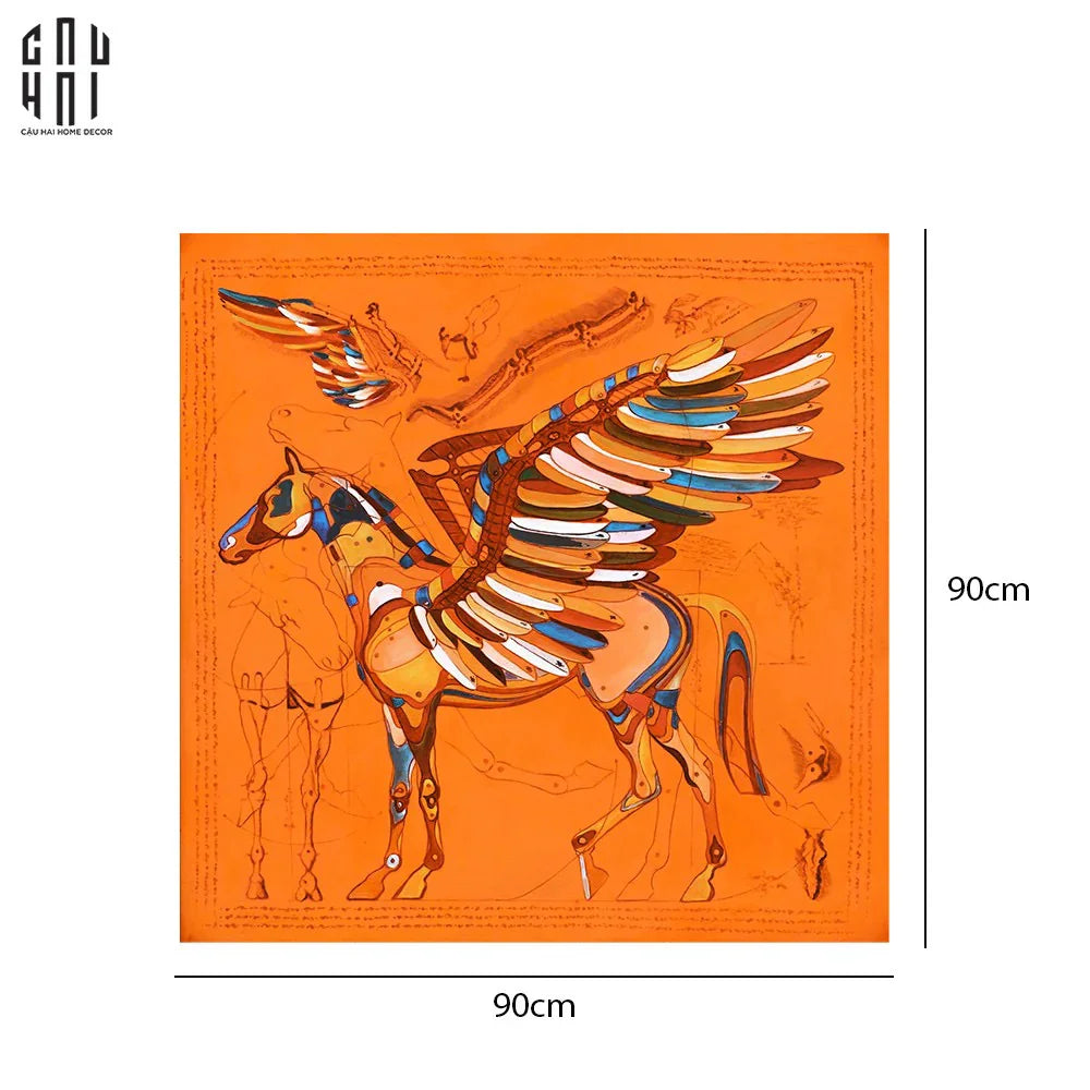 TRANH CANVAS S-PEGASUS 90X90 CM - CẬU HAI HOME DECOR