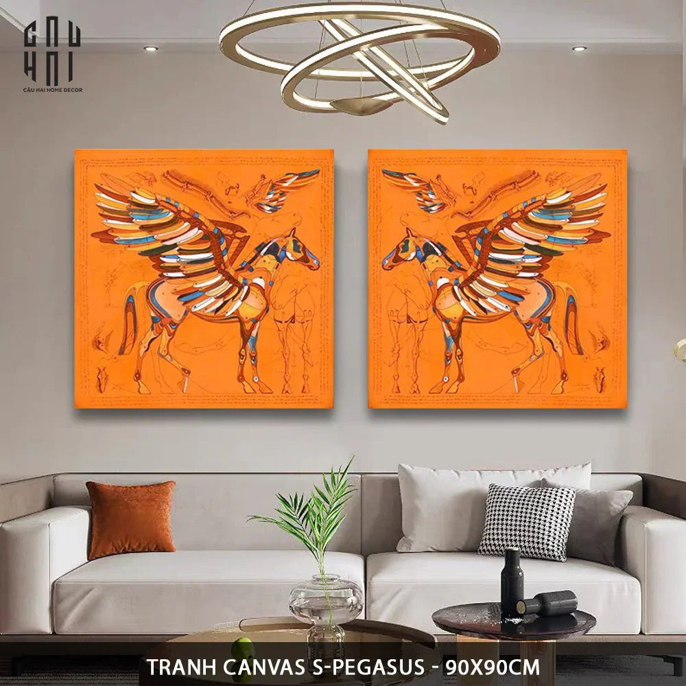 TRANH CANVAS S-PEGASUS 90X90 CM - CẬU HAI HOME DECOR