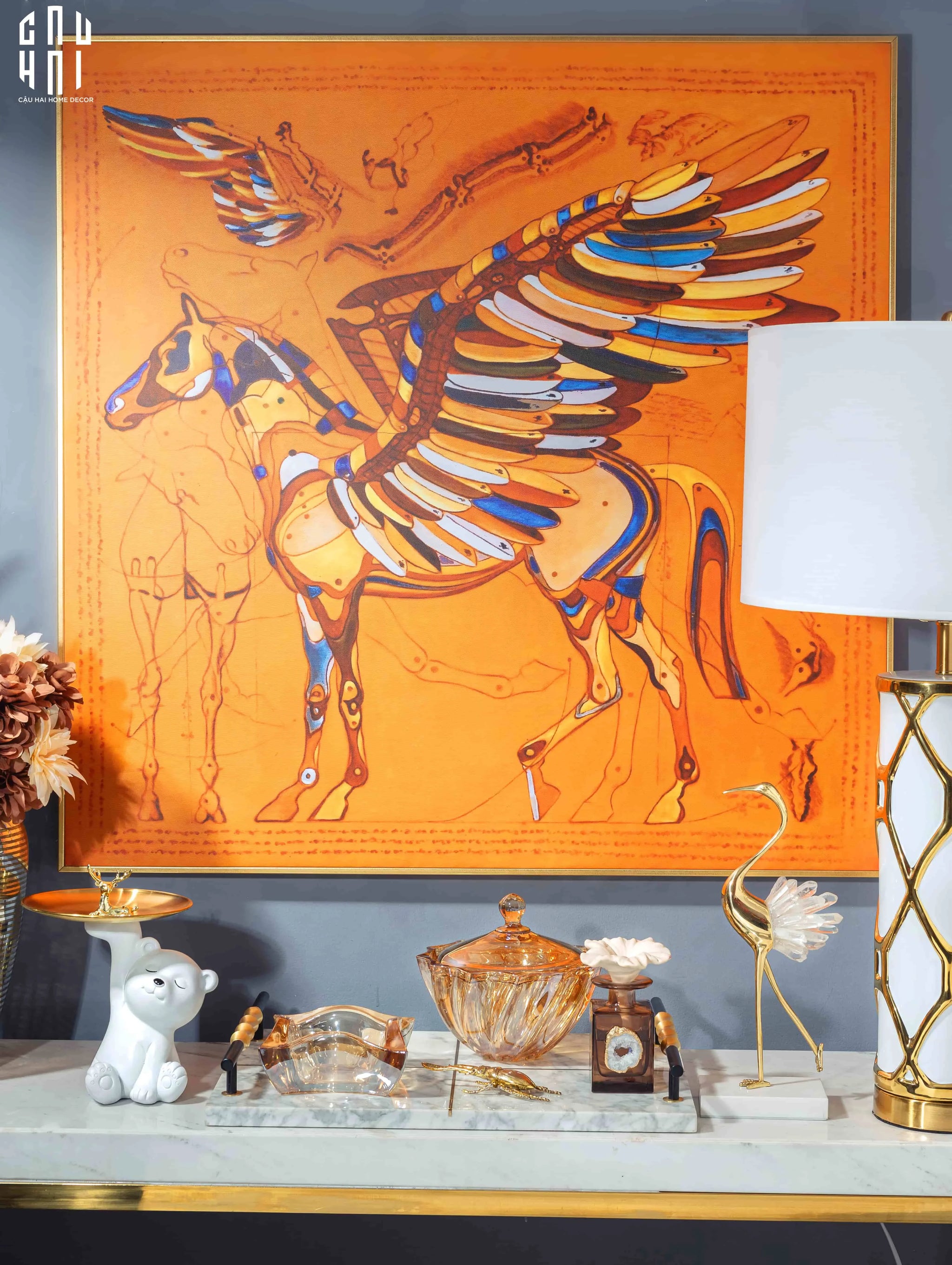 TRANH CANVAS S-PEGASUS 90X90 CM - CẬU HAI HOME DECOR