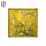 TRANH CANVAS SAKURA YELLOW - KHUNG CỔ ĐIỂN - CẬU HAI HOME DECOR