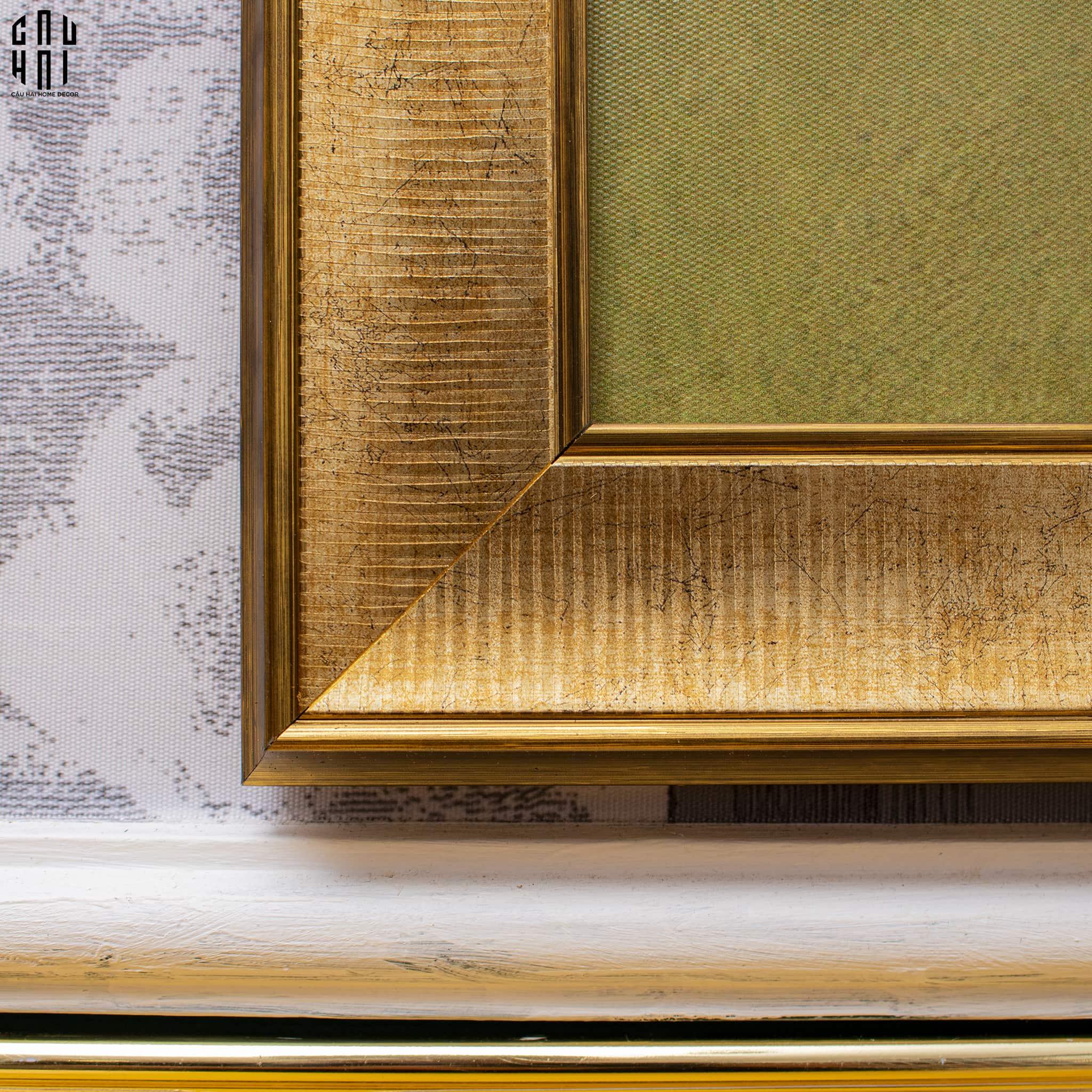 TRANH CANVAS SPRING CANARI 70X130CM - KHUNG CỔ ĐIỂN - CẬU HAI HOME DECOR