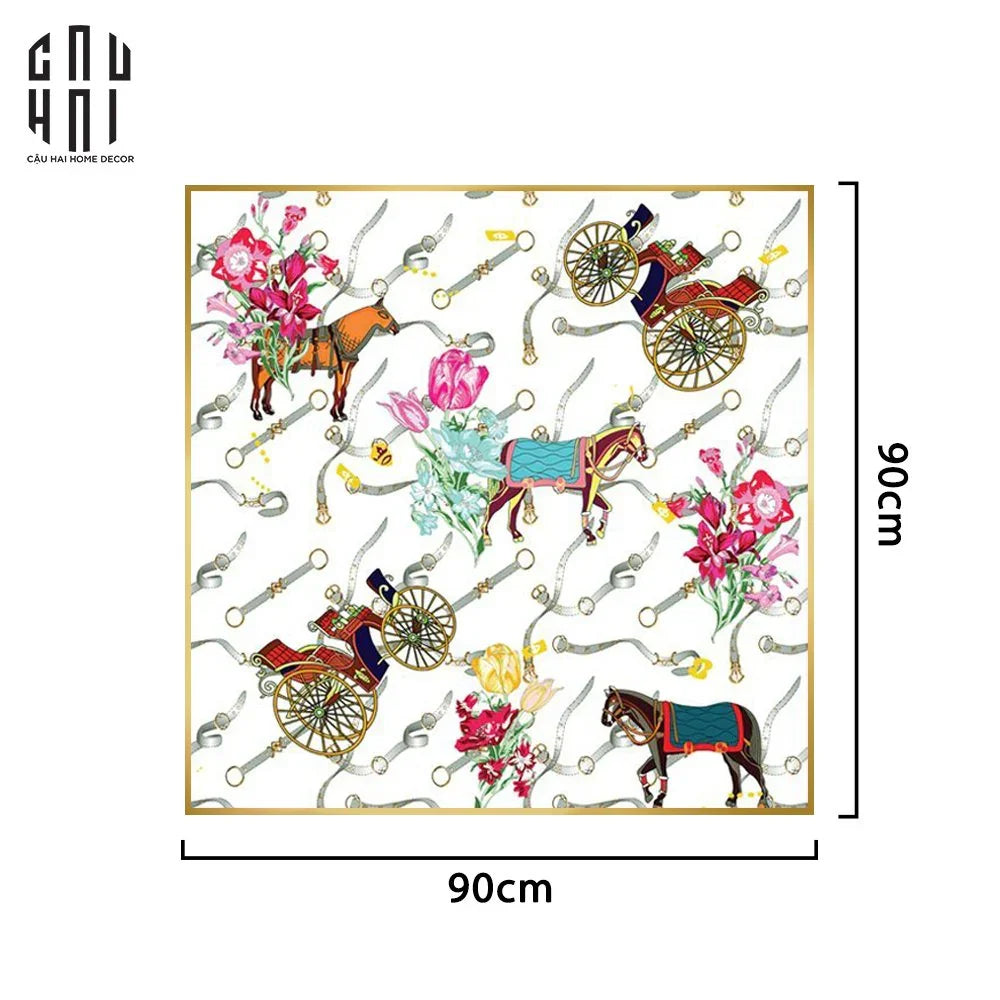 TRANH CANVAS SUPER FLYING HORSE 90X90CM - CẬU HAI HOME DECOR