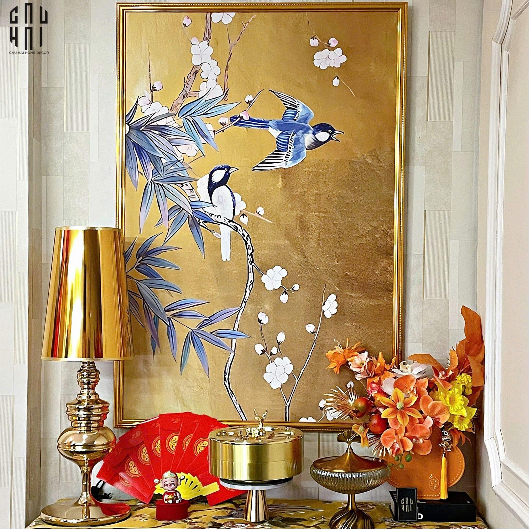 TRANH CANVAS THANH MAI 80X120CM - CẬU HAI HOME DECOR