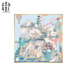 TRANH CANVAS THE CHEVAL ET ILLUSION 90X90 CM-CẬU HAI HOME DECOR