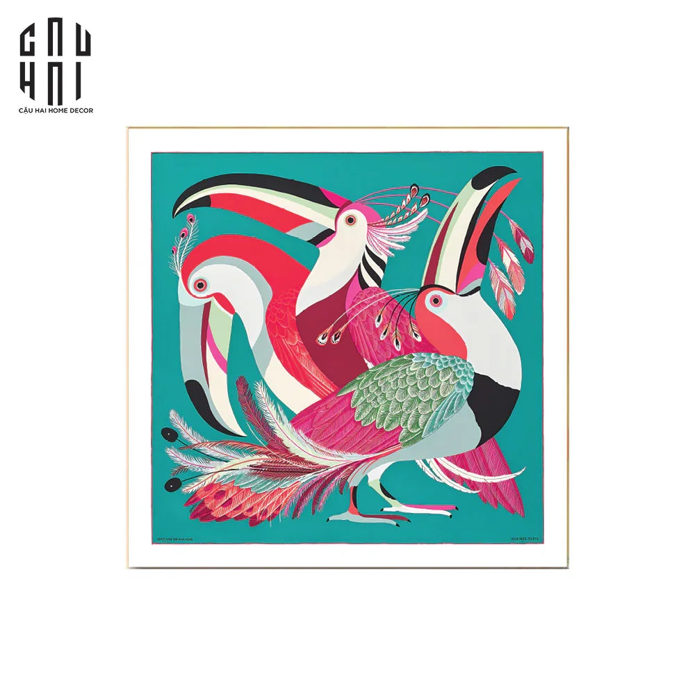 TRANH CANVAS TOUCAN 90X90CM - CẬU HAI HOME DECOR