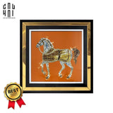 TRANH CANVAS TREO TƯỜNG H CHEVAL BLING BLING 95X95CM - KHUNG GỖ CÓ KÍNH - CẬU HAI HOME DECOR