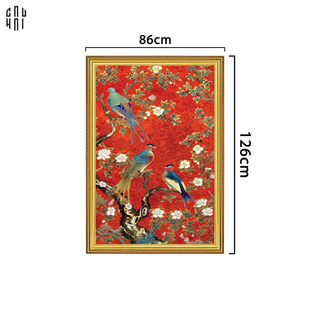 TRANH CANVAS VẠN LỘC TÙNG LÂM 80X120CM - CẬU HAI HOME DECOR