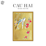 TRANH CANVAS XUÂN ĐÀO 80X120CM - CẬU HAI HOME DECOR