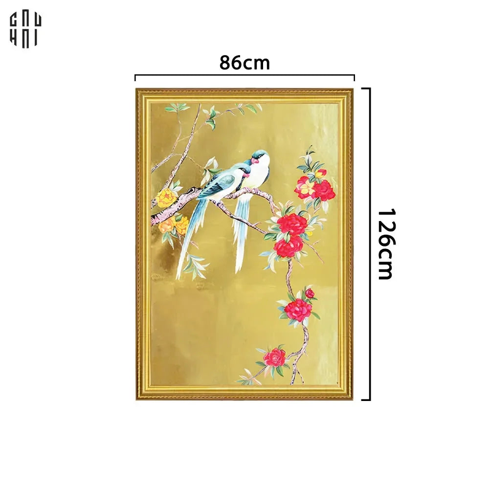 TRANH CANVAS XUÂN ĐÀO 80X120CM - CẬU HAI HOME DECOR