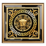 Tranh Gương Miroir Haute Joaillerie - Barocco Nero UV Medusa Iconic 90x90-TRANH TREO TƯỜNG-CẬU HAI HOME DECOR-CẬU HAI HOME DECOR