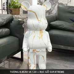 Tượng Bear Brick Marble 120Cm-CẬU HAI HOME DECOR