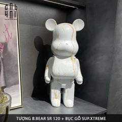 Tượng Bear Brick Marble 120Cm-CẬU HAI HOME DECOR