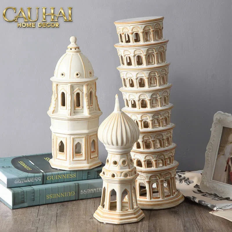 Tượng Ceramic Onion Dome H29-CẬU HAI HOME DECOR