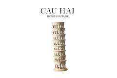 Tượng Ceramic Pisa Tower H43-CẬU HAI HOME DECOR