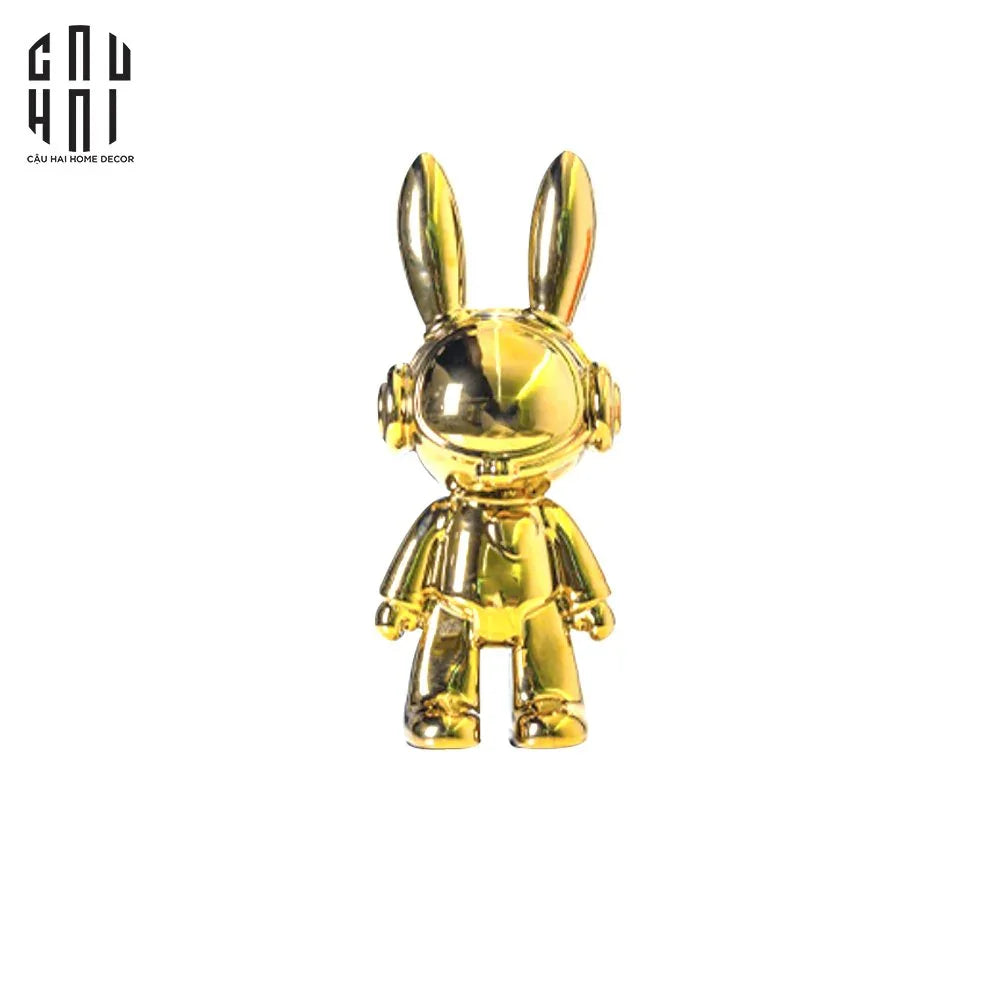 FÊTES COUTURE - TƯỢNG ULTRA LAPIN ASTRONAUTE OR up - CẬU HAI HOME DECOR