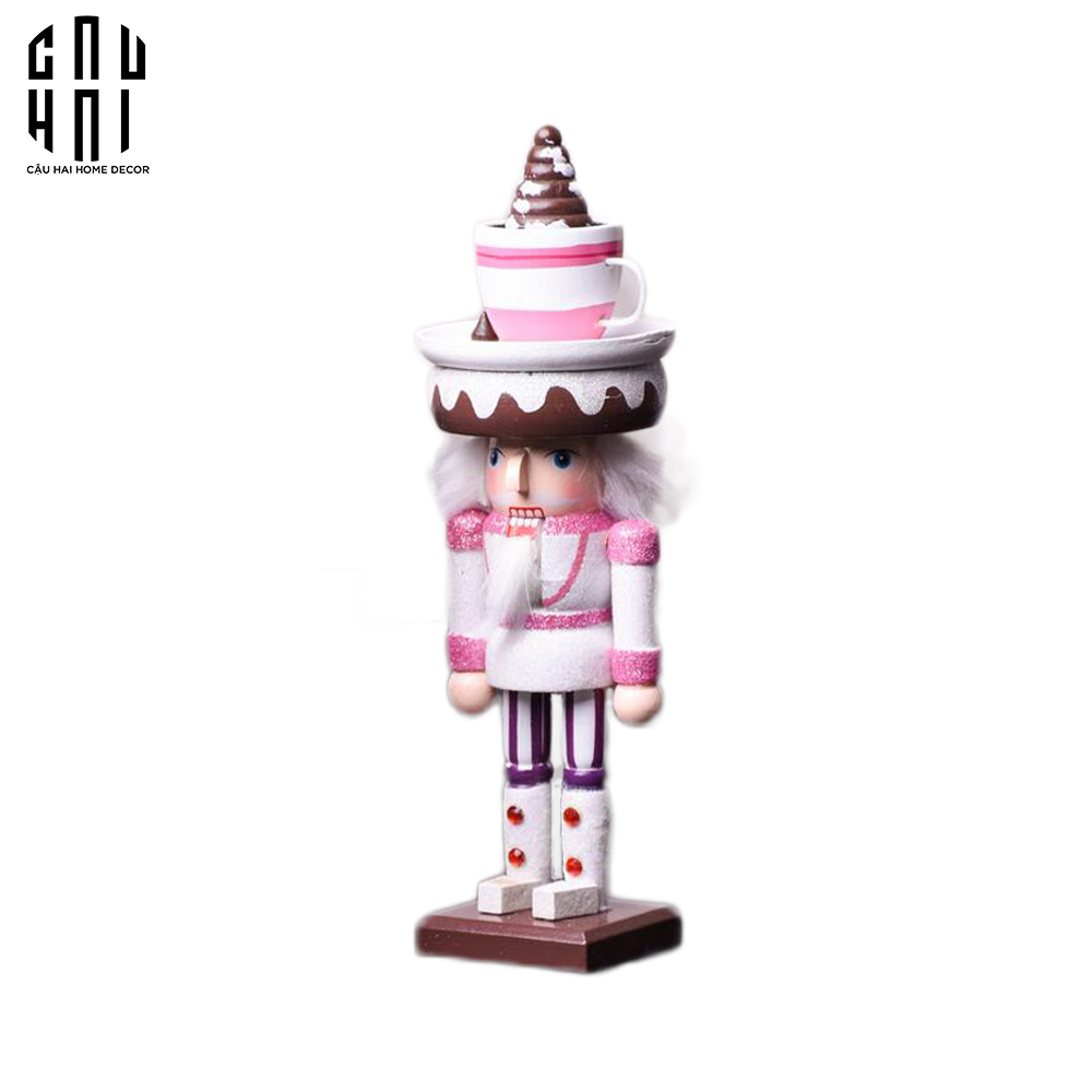 FÊTES COUTURE - SET 2 TƯỢNG NUTCRACKER CUPCAKE H25 - CẬU HAI HOME DECOR