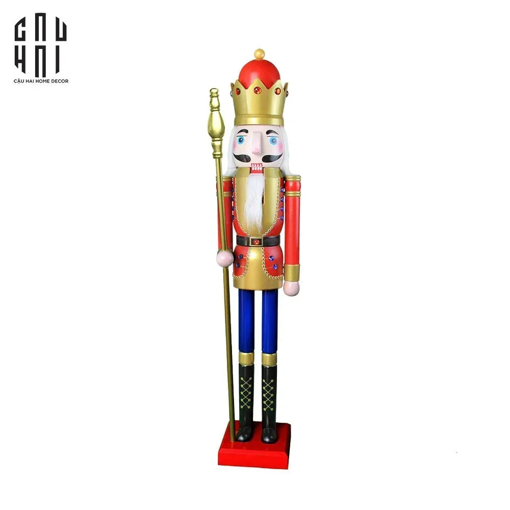 FÊTES COUTURE - TƯỢNG GRANDE NUTCRACKER CHRISTMAS 1M5 JAVALIN - CẬU HAI HOME DECOR