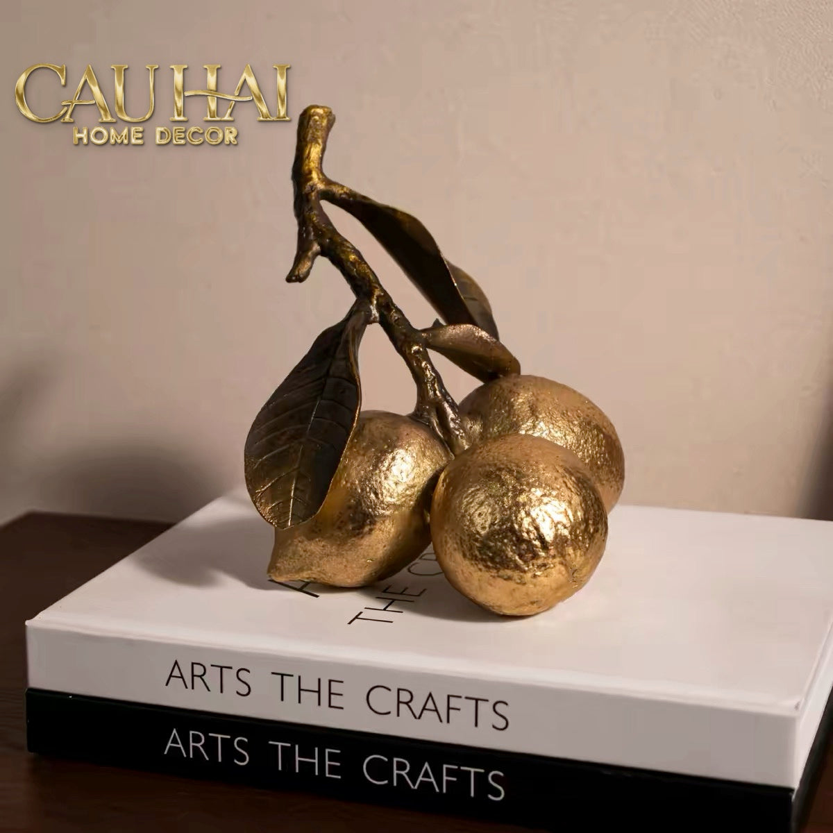 Tượng Chùm Chanh Mạ Vàng — Vermeil Citron Trois-TƯỢNG TRANG TRÍ-CẬU HAI HOME DECOR-CẬU HAI HOME DECOR