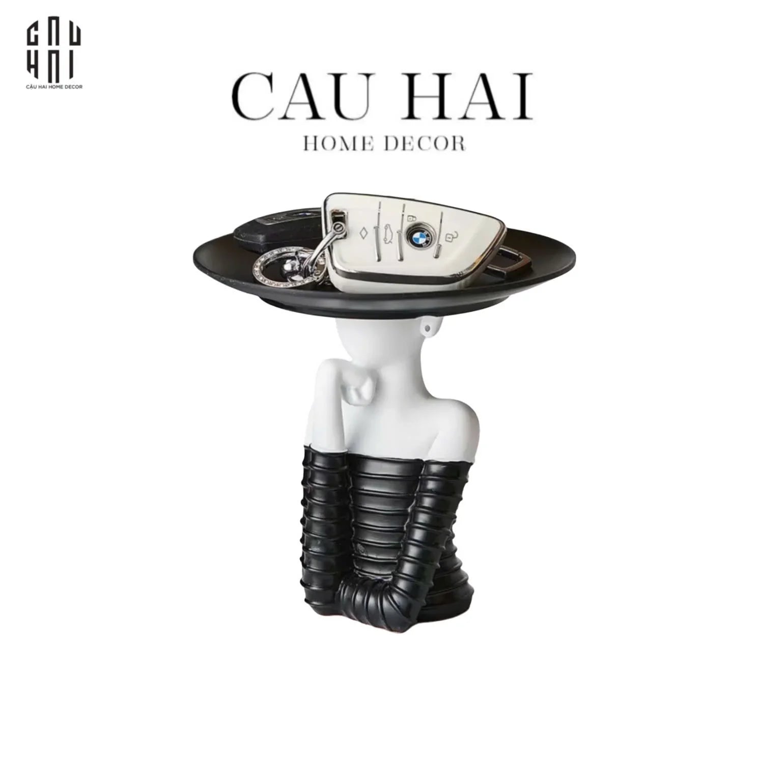 TƯỢNG CÔ GÁI BLACK WIDOW-CẬU HAI HOME DECOR