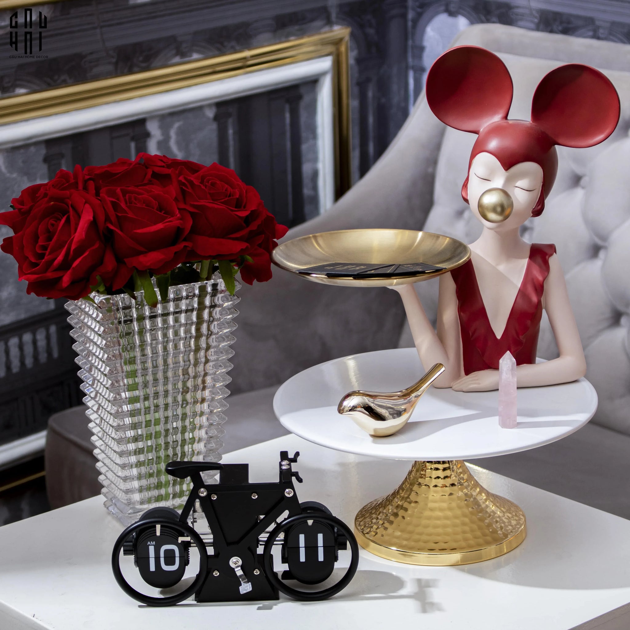 TƯỢNG CÔ GÁI BOSS SCARLET SS22-CẬU HAI HOME DECOR