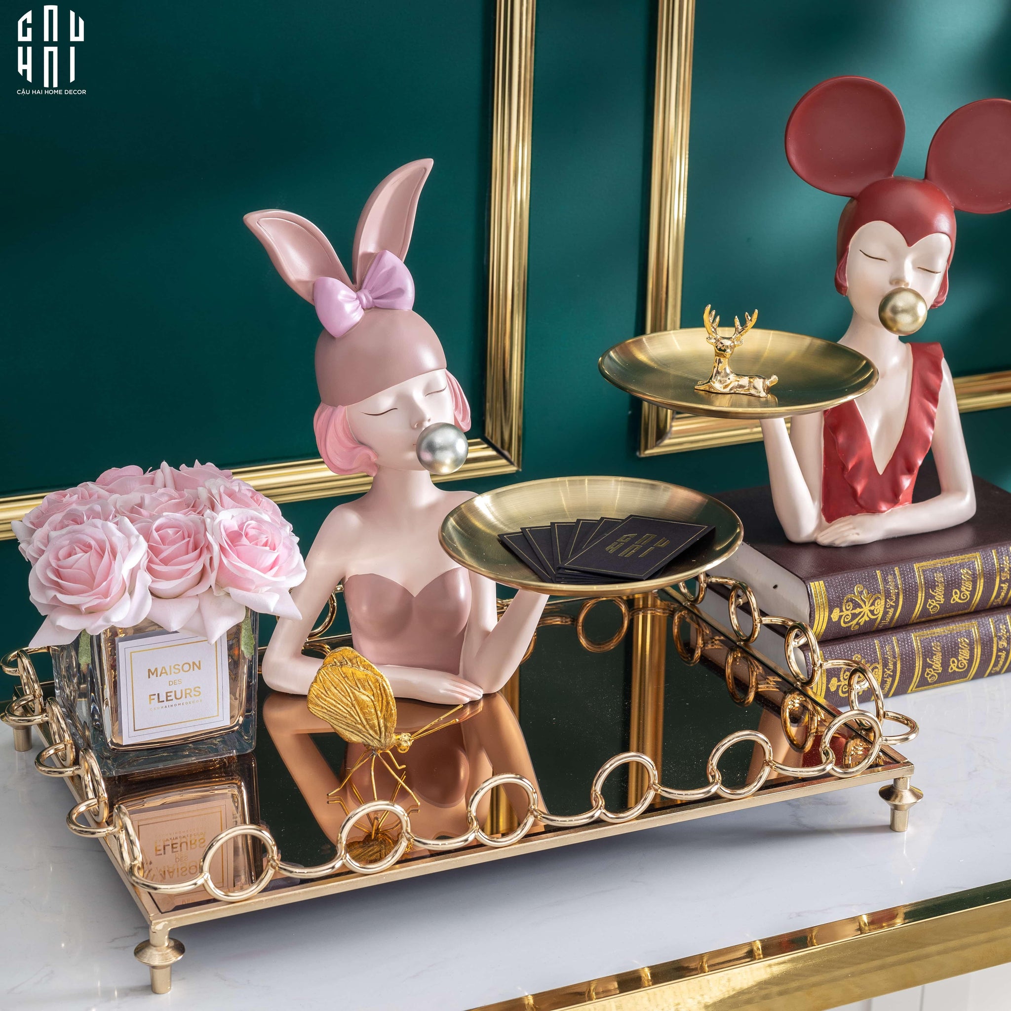 TƯỢNG CÔ GÁI BOSS SCARLET SS22-CẬU HAI HOME DECOR