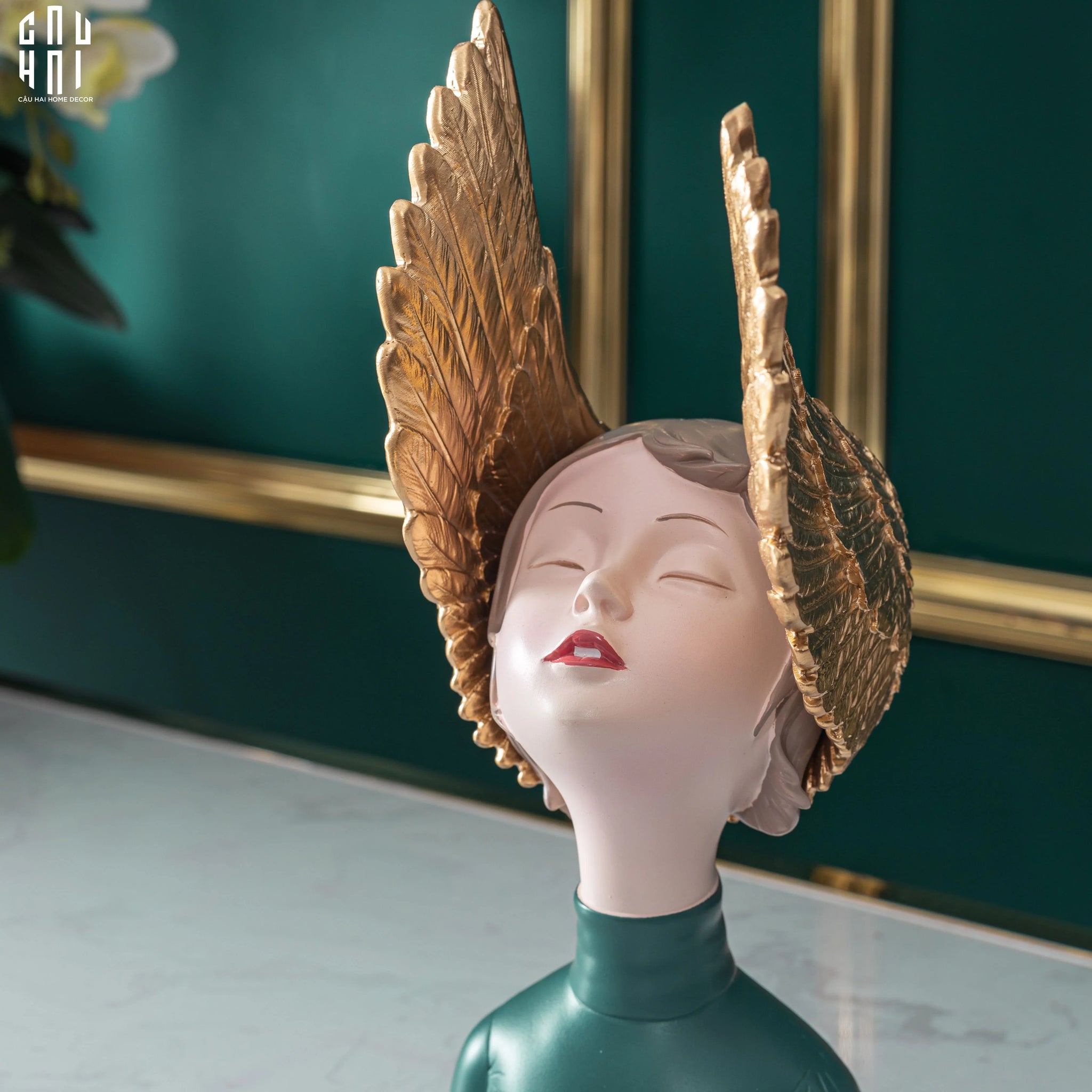 TƯỢNG CÔ GÁI JR ANGELINA H28 - CẬU HAI HOME DECOR