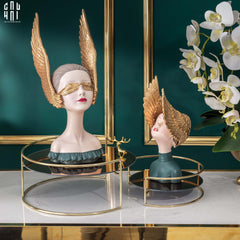 Tượng Cô Gái Jr Angelina H28-CẬU HAI HOME DECOR