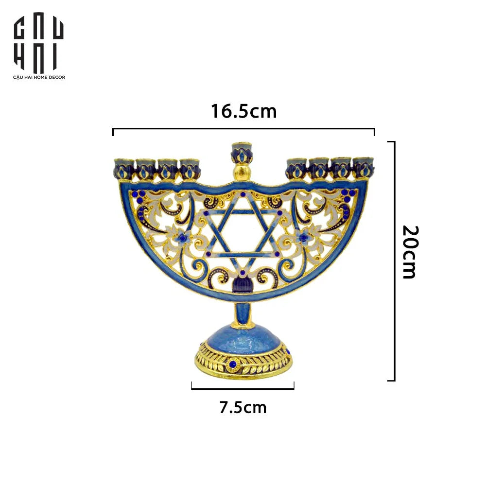 Tượng Đế Nến Babylon Byzantines Golden Era Ancient Decor Object 16.5x20-CẬU HAI HOME DECOR