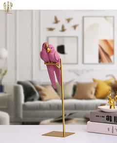 Tượng Eden'S Parrot - Pink-CẬU HAI HOME DECOR