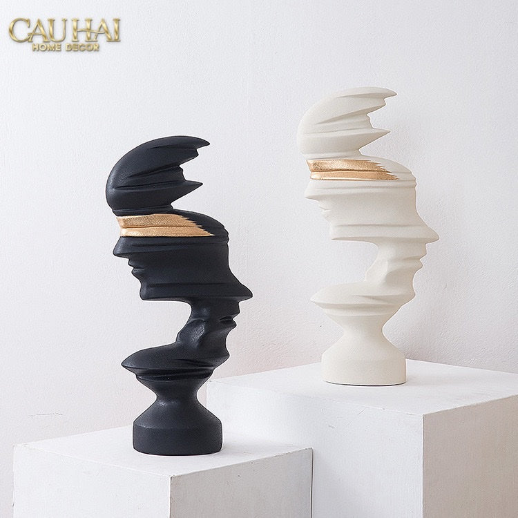 TƯỢNG REFLECTION GOLDEN FACELESS IDENTITY FW25-CẬU HAI HOME DECOR