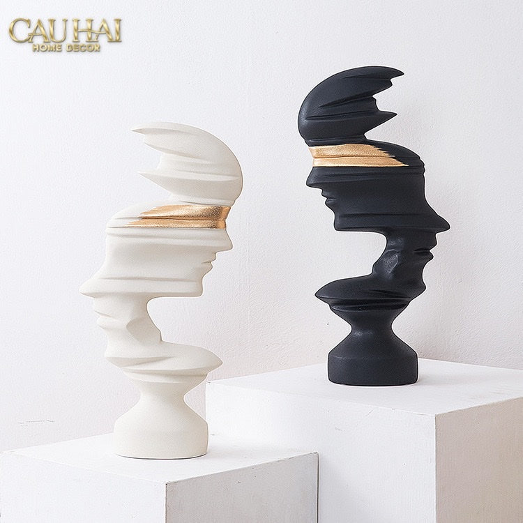 TƯỢNG REFLECTION GOLDEN FACELESS IDENTITY FW25-CẬU HAI HOME DECOR